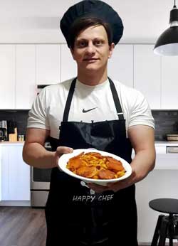 chef haghighi in kitchen