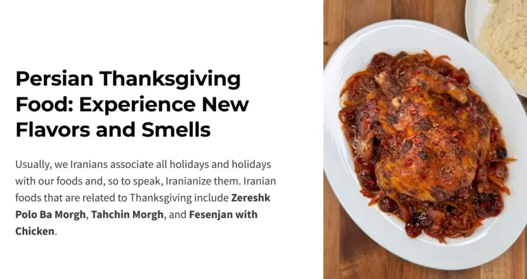 Iranian Foods for Thanksgiving